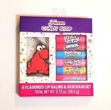FERRARA CANDY SHOP LIP BALM SET WITH KEYCHAIN