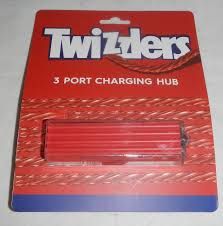 TWIZZLERS CANDY SHAPED 3 PORT CHARGING HUB