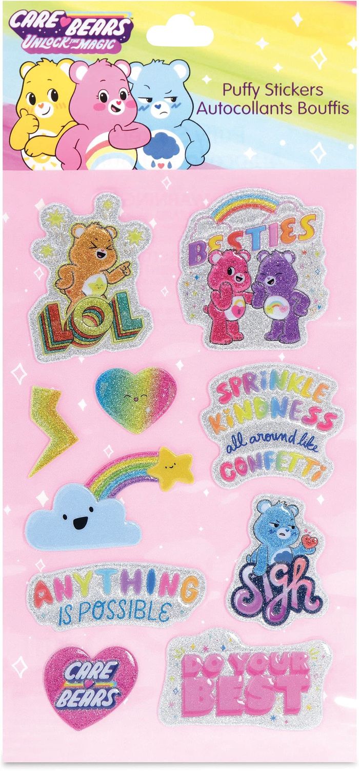 CARE BEAR PUFFY STICKERS