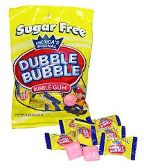 DUBBLE BUBBLE SUGAR FREE PEG BAG