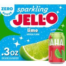 JELLO SPARKLING SUGAR FREE LIME GELATIN