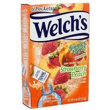 WELCHS STRAWBERRY PEACH  SINGLES TO GO
