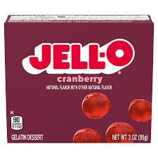 JELLO CRANBERRY GELATIN