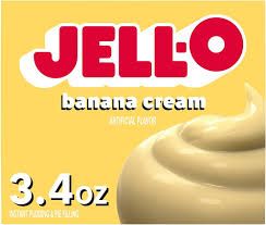 JELLO BANANA CREAM PUDDING