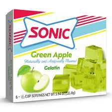 SONIC GREEN APPLE GELATIN