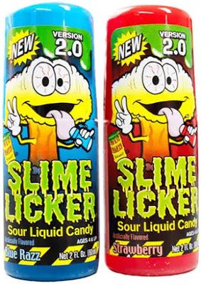 TOXIC WASTE SLIME LICKER 2.0 BLUE RASPBERRY AND STRAWBERRY