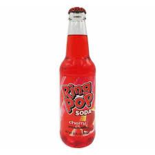 RING POP CHERRY SODA GLASS BOTTLE