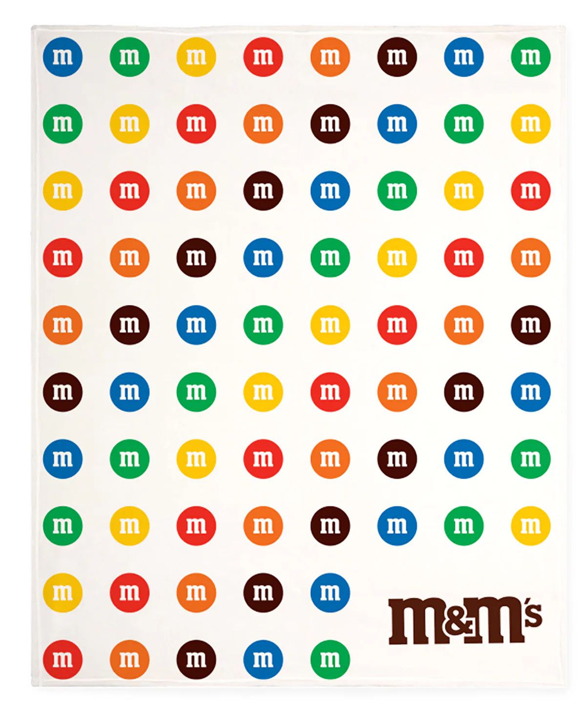 KANGARU M&amp;M&#39;S THROW FLEECE BLANKET 60&quot;48&quot;