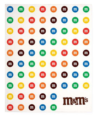 KANGARU M&amp;M&#39;S THROW FLEECE BLANKET 60&quot;48&quot;