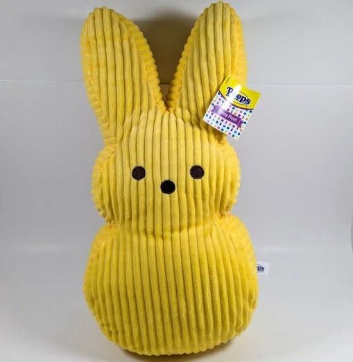 PEEPS YELLOW CORDUROY PLUSH BUNNY
