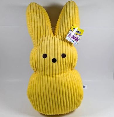 PEEPS YELLOW CORDUROY PLUSH BUNNY