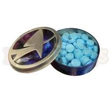 STAR TREK INSIGNIA SOUR BLUE RASPBERRY TINS