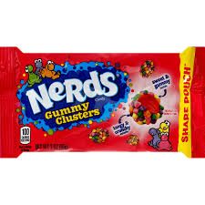 NERDS GUMMY CLUSTERS RAINBOIW SHARE SIZE LIM ITED EDITION
