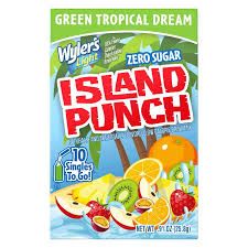 ISLAND PUNCH SINGLES TO GO GREEN TROPICAL DREAM