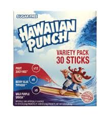 HAWAIIAN PUNCH RED BLUE AND PURPLE SINGLES TO GO 30 COUNT