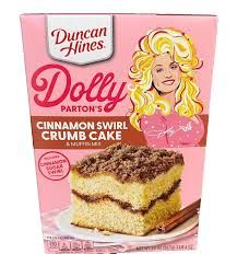 DOLLY PARTON CINNAMON SWIRL CRUMB CAKE AND MUFFIN MIX