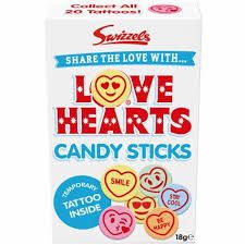 SWIZZELS LOVE HEARTS CANDY STICKS