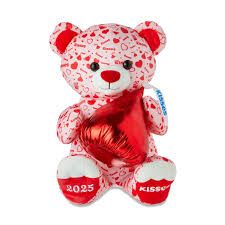 HERSHEYS KISSES SWEETHEART TEDDY PLUSH RED
