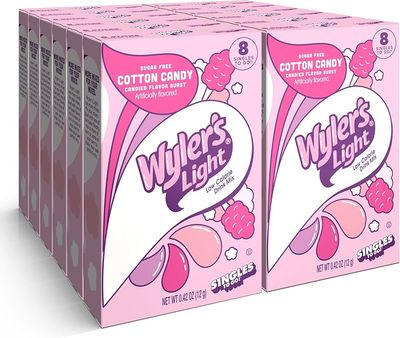 WYLERS COTTON CANDY CANDIED FLAVOR BURST WATER ENHANCER