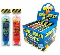 TOXIC WASTE SLIME LICKER DROPS BLUE RAZZ &amp;STRAWBERRY