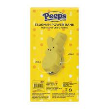 PEEPS BUNNY POWER BANK 3600 MAH - YELLOW