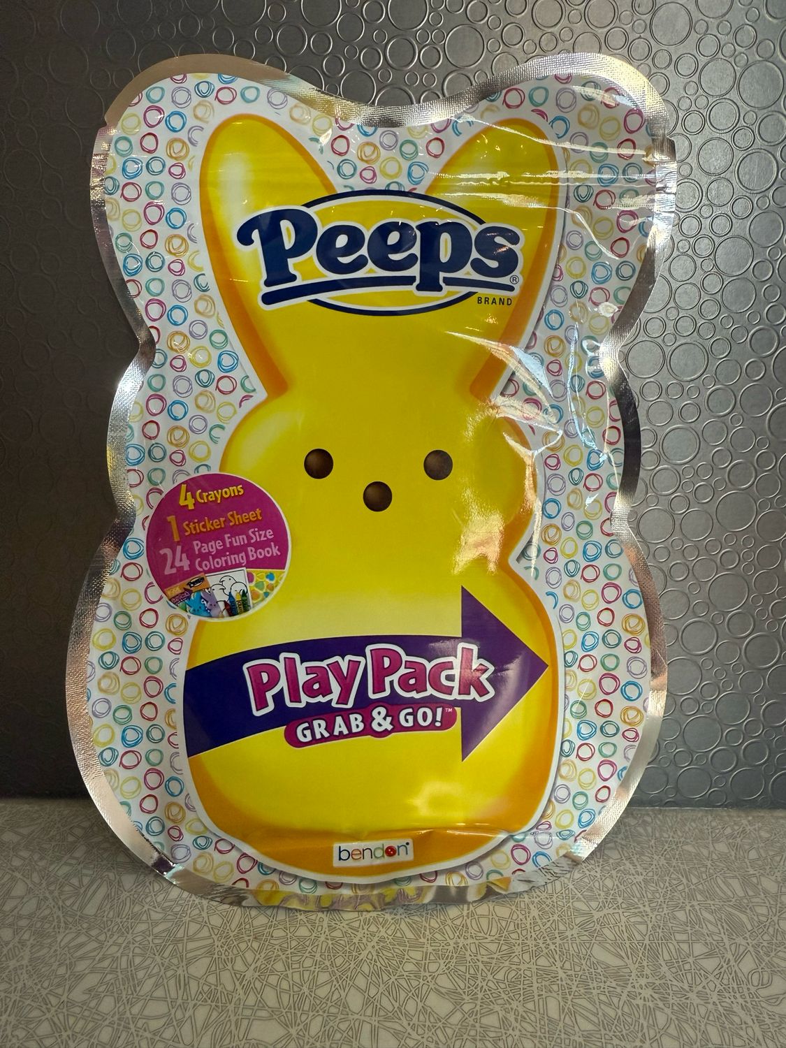 BENDON PEEPS PLAY PACK WITH 8PAGE MINI COLORING BOOK AND CRAYONS