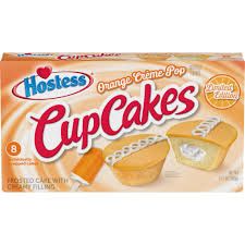 HOSTESS ORANGE CREME POP CUPCAKES