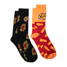 CHEETOS FLAMIN HOT CRUNCHY  CREW SOCKS 2 PK