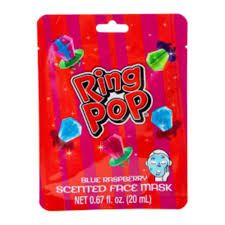 RING POP BLUE RASPBERRY FACE MASK
