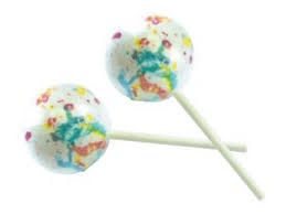 JUMBO JAWBREAKERS ON A STICK 2 1/4&quot;