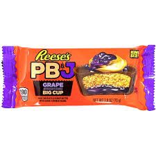 REESE BIG CUP PB&amp;J GRAPE JELLY KING SIZE