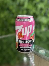 7 UP ZERO SUGAR WATERMELON STRAWBERRY CAN