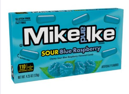 MIKE AND IKE SOUR BLUE RASPBERRY THEATRE BOX