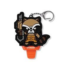 MARVEL ROCKET LIP SMACKER KEY CHAIN
