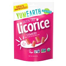 YUM EARTH  STRAWBERRY LICORICE GLUTEN FREE