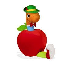 BUSY BUSY TOWN WORM IN APPLE PLUSH