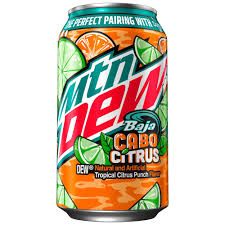 MOUNTAIN DEW BAJA CABO CITRUS CAN