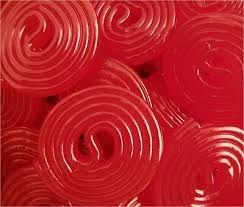 BROADWAY ON WHEELS BULK STRAWBERRY LICORICE WHEELS