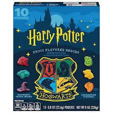 HARRY POTTER  FRUIT FLAVORED SNACKS 10 PACK (BETTY CROCKER)