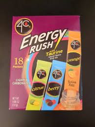 4C ENERGY RUSH WITH TAURINE VARIETY PACK DRINK MIX 18 PACK