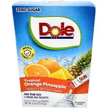 DOLE TROPICAL ORANGE PINEAPPLE SINGLES TO GO