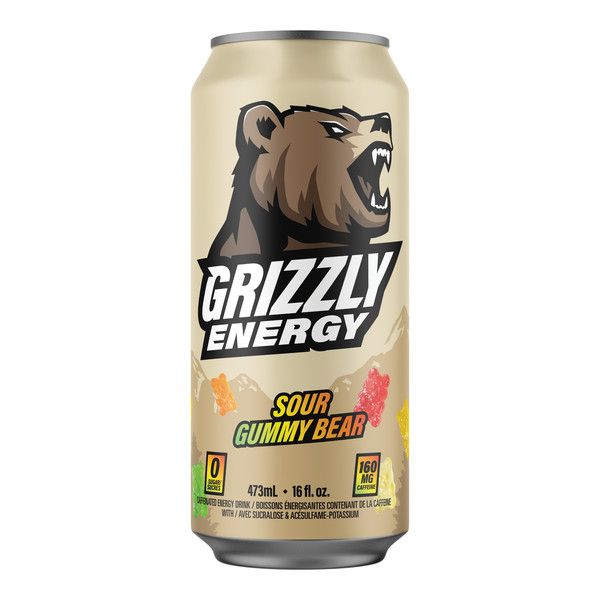 GRIZZLY ENERGY SOUR GUMMY BEAR