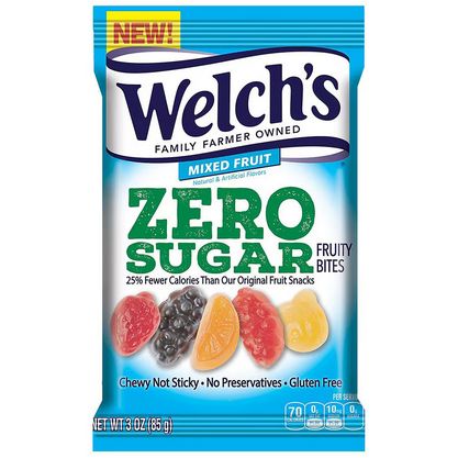 WELCHS ZERO SUGAR MIXED FRUIT SNACKS