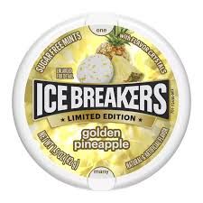ICE BREAKERS LIMITED EDITION  SUGAR FREE GOLDEN PINEAPPLE