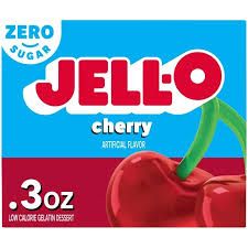 CHERRY JELLO SUGAR FREE GELATIN
