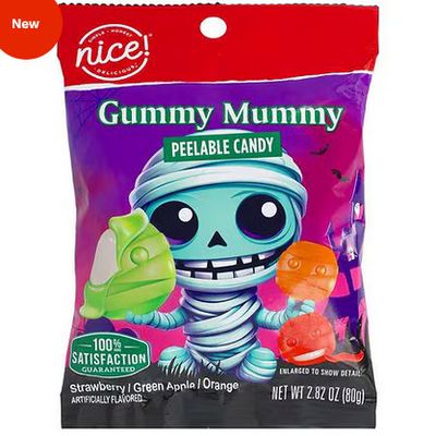 NICE PEELABLE CANDY GUMMY MUMMY