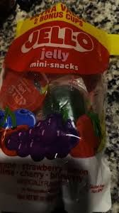 JELLO JELLY MINI SNACKS 2 BONUS CUPS