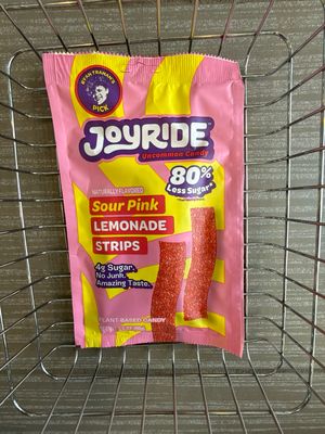 JOYRIDE SOUR PINK LEMONADE STRIPS 80% LESS SUGAR