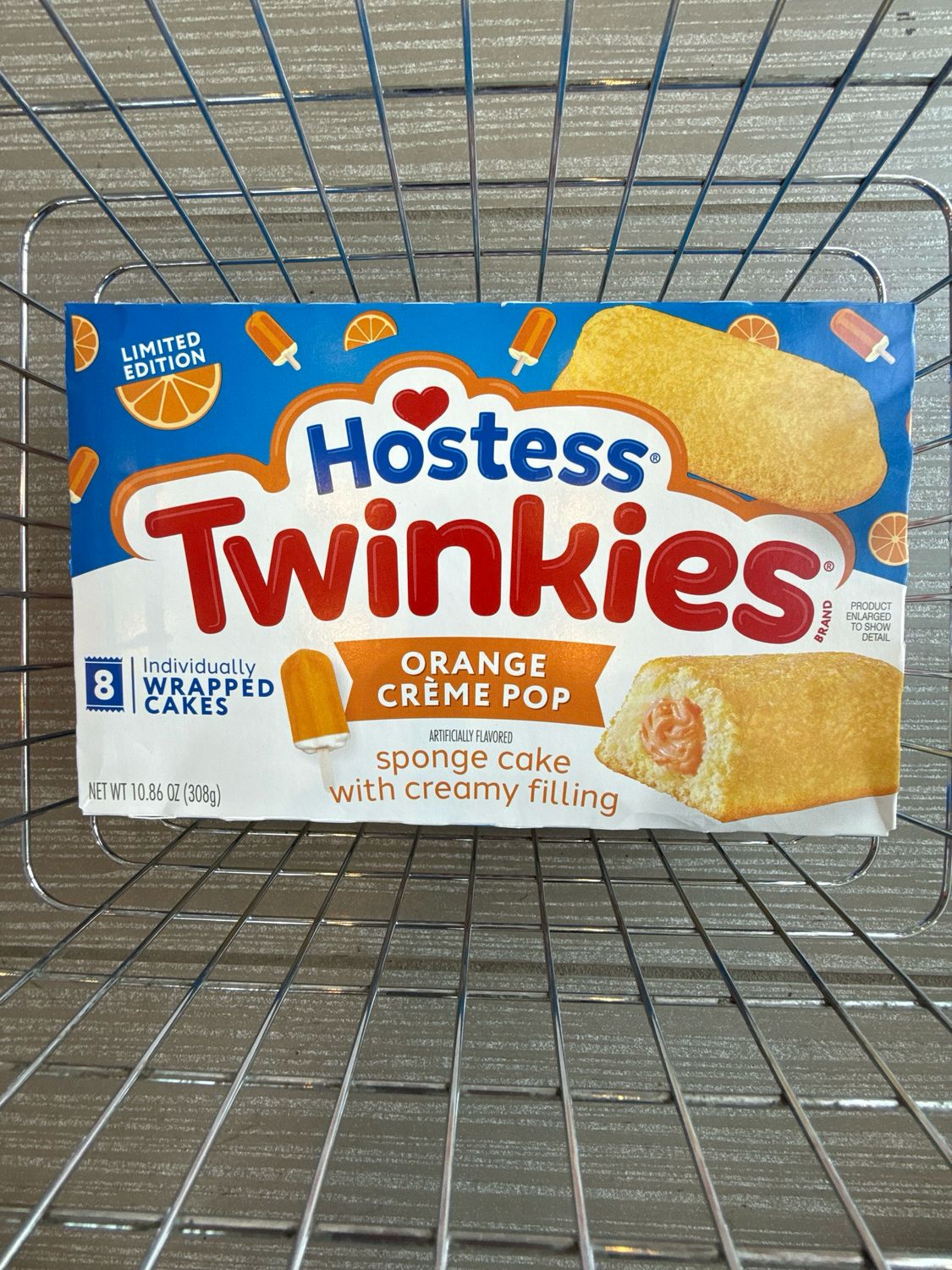HOSTESS ORANGE CREAM POP TWINKIES