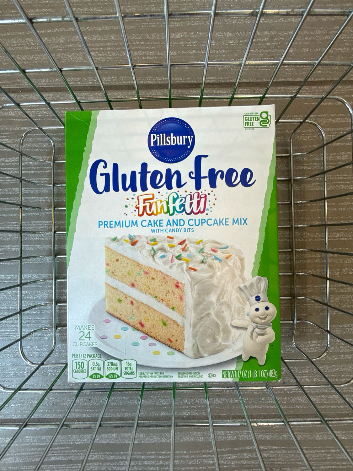 PILLSBURY FUNFETTI GLUTEN FREE CAKE MIX